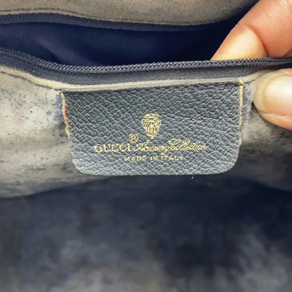 *RARE* with Original Authenticity Tag Vintage Gucci Boston Handbag‎ - Picture 3 of 8